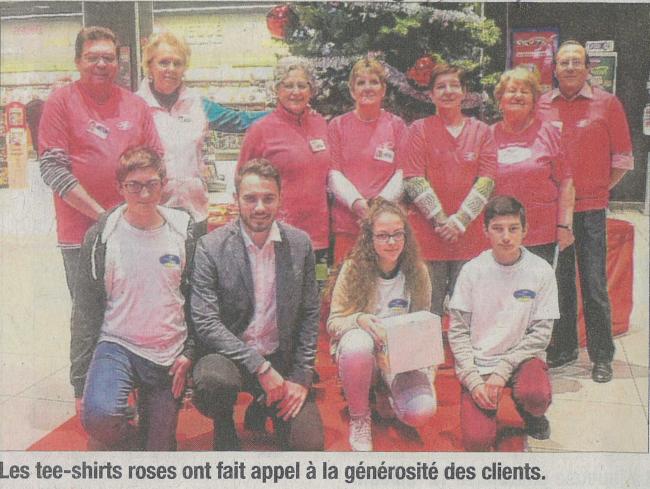 Visuel : Les tee-shirts roses des volontaires d'Agir Contre le Cancer Drôme Ardèche (ACC 26)