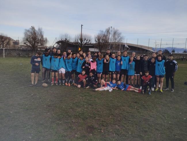 Visuel : La section sportive rugby du collges slectionns par la ligue AURA